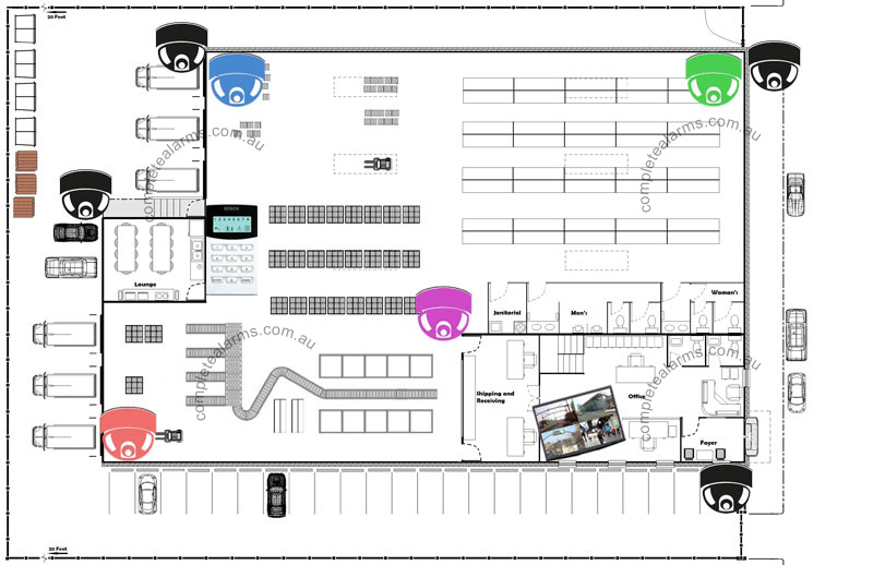 Warehouse Factory Security Package Complete Alarms Sydney